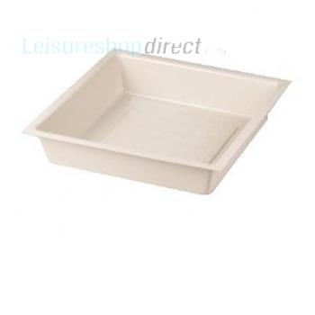 Shower Tray , Ivory, 584 x 584 x 127mm