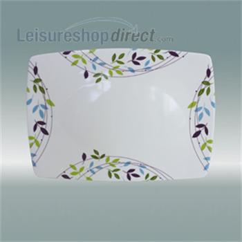 Spring Leaf Melamine Serving Platter 14" Rectangular