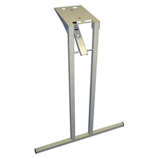 Free standing table leg - 660mm - silver sand