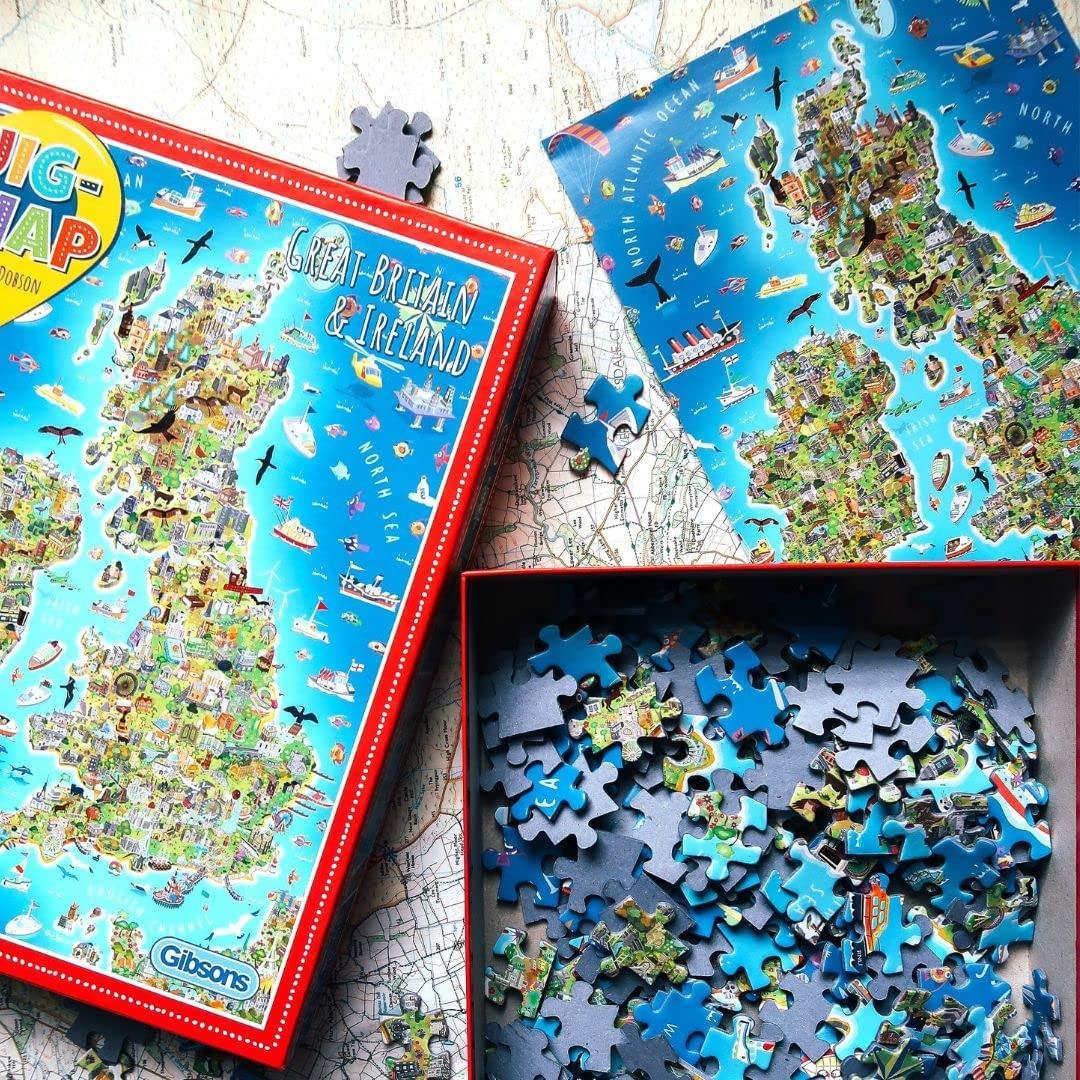 Gibsons - Jigmap Great Britain & Ireland - 150 Pieces Jigsaw Puzzle ...