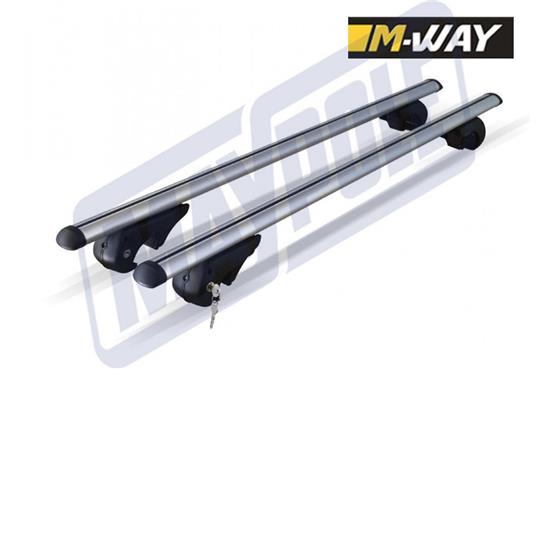 Mway eagle universal aluminium roof bars 1.2m for raised roof rails