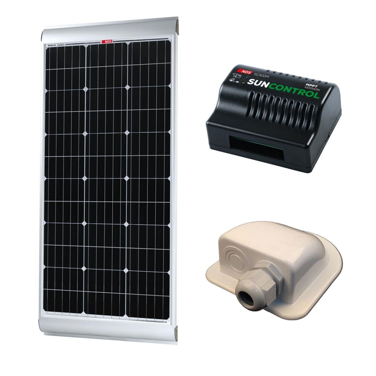 Nds W Solar Energy Kit With Sun Control Mppt Gland Solar Panels Leisureshopdirect