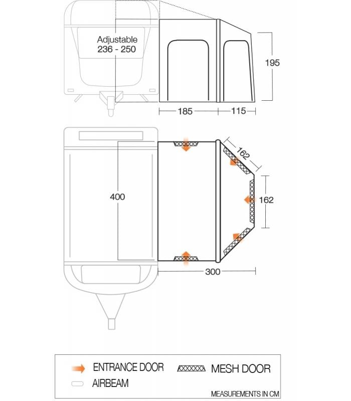 Vango Maldives Caravan Awning Airawning 2020