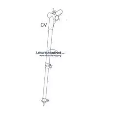 IXL - CV-corner left, with B-pole for Ventura Standard Awnings