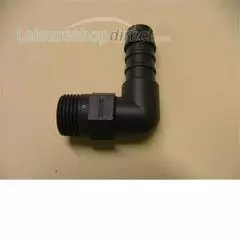 Elbow connector 3/8$$$BSP male to 1/2$$$ barb