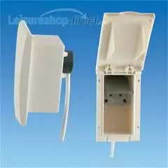 External 13 amp Socket Outlet TND - White