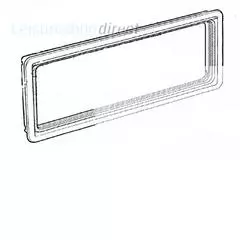 Dometic S4-Exterior Frame with Hinge Profile for Top Hung Window-(1100*500)- (ARE04011000x500)