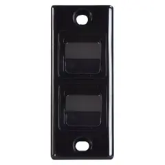 Double Architrave Switch - Black