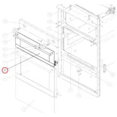 Thetford Midi Prima Mk3 Grill door (Mirror)