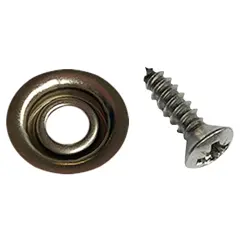 Press stud with screw (pack 10)