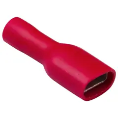 Spade Connector 6.3mm Red