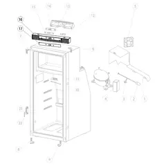 Thetford T2090c SR control housing and sticker