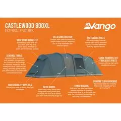 Vango Tacoma 800XL Poled Tent Package