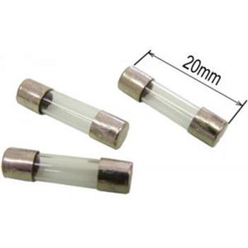 Glass Fuse 20mm 1 amp Pack of 3