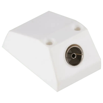 Maxview TV or FM Single Surface Coaxial Outlet Box (Blister Pack)