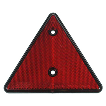 Plain Red Triangle Reflectors