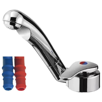 Reich Mixer Tap Chrome - Left Hand 90 degree spout