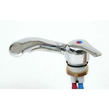 Reich Mixer Tap Chrome - Left Hand 90 degree spout