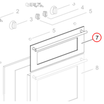 Thetford Midi Prima Mk3 SOP7XXXX Grill Door