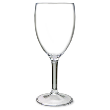 Wine Goblet Acrylic - Large WINE GOBLET CLEAR 10oz 4PK