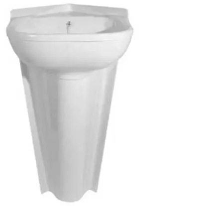 White plastic store basin