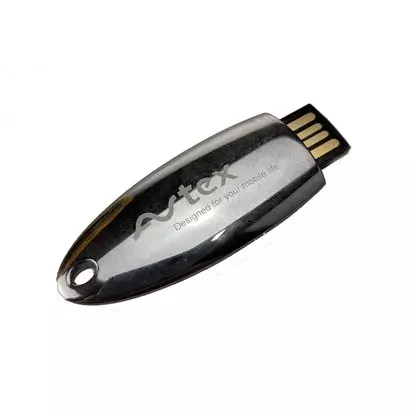 Black cassette USB memory stick, 8GB