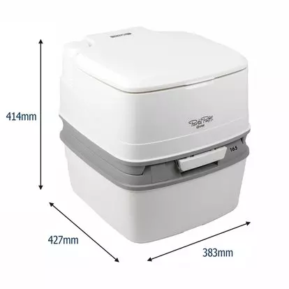 Thetford Porta Potti 565P Manual Flush Chemical Toilet - White for sale  online