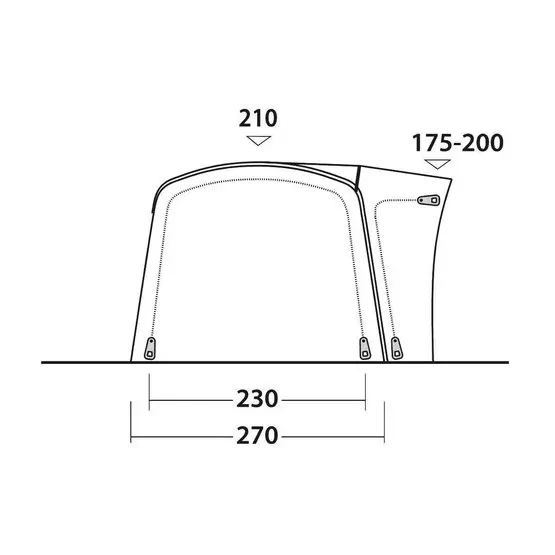 Outwell Wolfburg 380 Air Driveaway Awning | Driveaway Awnings ...