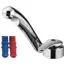 Reich Mixer Tap Chrome - Left Hand 90 degree spout image 1