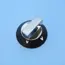 Thetford Hob-Grill Knob Black & Chrome for Enigma Cookers image 1